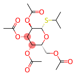 (2R,3S,4S,5R,6S)-2-(Acetoxymethyl)-6-(isopropylthio)tetrahydro-2H-pyran-3,4,5-triyltriacetate（CAS#55692-87-0）