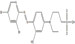 3-[[4-[(3,5-Dibromopyridin-2-yl)azo]-3-hydroxyphenyl]ethylamino]-1-propanesulfonic acid