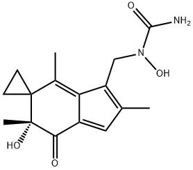 Urea, N-[[(6'R)-6',7'-dihydro-6'-hydroxy-2',4',6'-trimethyl-7'-oxospiro[cyclopropane-1,5'-[5H]inden]-3′-yl]methyl]-N-hydroxy(CAS#924835-67-6)